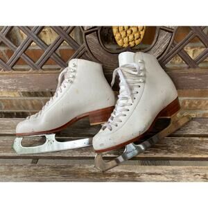 Size 5 M Riedell 275 Ice Figure Skates MK Blade Leather Soles